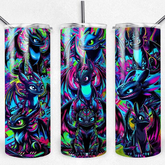 Handmade Other - Toothless 20oz Tumbler